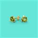 2 - Pema 4mm (0.63 ctw) Peridot Martini Solitaire Stud Earrings 
