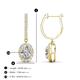 3 - Ilona Oval Cut Diamond Halo Dangling Earrings 