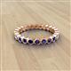 2 - Zhuri 2.40 mm Blue Sapphire Eternity Band 