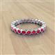 2 - Zhuri 2.40 mm Ruby Eternity Band 
