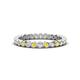 1 - Zhuri 2.00 mm Yellow Diamond and White Lab Grown Diamond Eternity Band 
