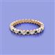 2 - Zhuri 2.00 mm Blue Diamond and White Lab Grown Diamond Eternity Band 