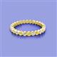 2 - Zhuri 2.00 mm Yellow Diamond and White Lab Grown Diamond Eternity Band 