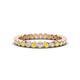 1 - Zhuri 2.00 mm Yellow Diamond and White Lab Grown Diamond Eternity Band 