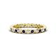 1 - Zhuri 2.00 mm Blue Sapphire and Lab Grown Diamond Eternity Band 