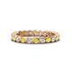 1 - Zhuri 2.40 mm Yellow and White Diamond Eternity Band 