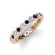 3 - Zhuri 2.40 mm Blue Sapphire and Diamond Eternity Band 