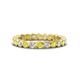 1 - Zhuri 2.40 mm Yellow Diamond and White Lab Grown Diamond Eternity Band 