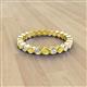 2 - Zhuri 2.40 mm Yellow Diamond and White Lab Grown Diamond Eternity Band 