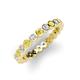 3 - Zhuri 2.40 mm Yellow Diamond and White Lab Grown Diamond Eternity Band 
