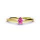 1 - Orla Oval Cut Pink Sapphire Solitaire Engagement Ring 