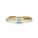 1 - Orla Oval Cut Aquamarine Solitaire Engagement Ring 