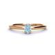 1 - Orla Oval Cut Aquamarine Solitaire Engagement Ring 