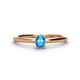 1 - Orla Oval Cut Blue Topaz Solitaire Engagement Ring 