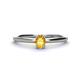 1 - Orla Oval Cut Citrine Solitaire Engagement Ring 