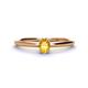 1 - Orla Oval Cut Citrine Solitaire Engagement Ring 