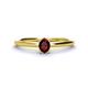1 - Orla Oval Cut Red Garnet Solitaire Engagement Ring 