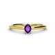 1 - Orla Oval Cut Amethyst Solitaire Engagement Ring 