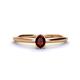 1 - Orla Oval Cut Red Garnet Solitaire Engagement Ring 