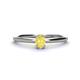 1 - Orla Oval Cut Yellow Sapphire Solitaire Engagement Ring 