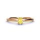 1 - Orla Oval Cut Yellow Sapphire Solitaire Engagement Ring 