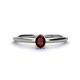 1 - Orla Oval Cut Red Garnet Solitaire Engagement Ring 