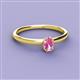 2 - Orla Oval Cut Pink Sapphire Solitaire Engagement Ring 