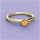 2 - Orla Oval Cut Citrine Solitaire Engagement Ring 