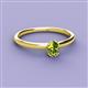 2 - Orla Oval Cut Peridot Solitaire Engagement Ring 