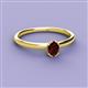 2 - Orla Oval Cut Red Garnet Solitaire Engagement Ring 