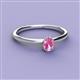 2 - Orla Oval Cut Pink Sapphire Solitaire Engagement Ring 