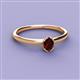 2 - Orla Oval Cut Red Garnet Solitaire Engagement Ring 