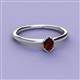 2 - Orla Oval Cut Red Garnet Solitaire Engagement Ring 