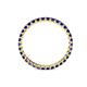 4 - Clarissa 2.00 mm Princess Cut Blue Sapphire Eternity Band 