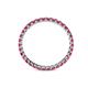 4 - Clarissa 2.00 mm Princess Cut Ruby Eternity Band 