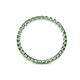 4 - Clarissa 2.00 mm Princess Cut Green Garnet Eternity Band 