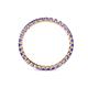 4 - Clarissa 2.00 mm Princess Cut Tanzanite Eternity Band 