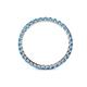 4 - Clarissa 2.00 mm Princess Cut Blue Topaz Eternity Band 