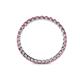 4 - Clarissa 2.00 mm Princess Cut Rhodolite Garnet Eternity Band 