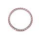 4 - Clarissa 2.00 mm Princess Cut Pink Tourmaline Eternity Band 