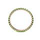 4 - Clarissa 2.00 mm Princess Cut Green Garnet Eternity Band 