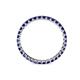 4 - Clarissa 2.00 mm Princess Cut Blue Sapphire Eternity Band 