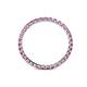 4 - Clarissa 2.00 mm Princess Cut Pink Sapphire Eternity Band 