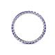 4 - Clarissa 2.00 mm Princess Cut Tanzanite Eternity Band 