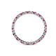 4 - Clarissa 2.00 mm Princess Cut Ruby and Diamond Eternity Band 