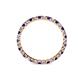 4 - Clarissa 2.00 mm Princess Cut Blue Sapphire and Diamond Eternity Band 