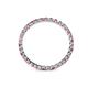 4 - Clarissa 2.00 mm Princess Cut Pink Sapphire and Diamond Eternity Band 