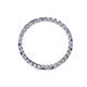 4 - Clarissa 2.00 mm Princess Cut Tanzanite and Diamond Eternity Band 