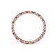 4 - Clarissa 2.00 mm Princess Cut Ruby and Diamond Eternity Band 