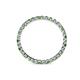 4 - Clarissa 2.00 mm Princess Cut Green Garnet and Diamond Eternity Band 